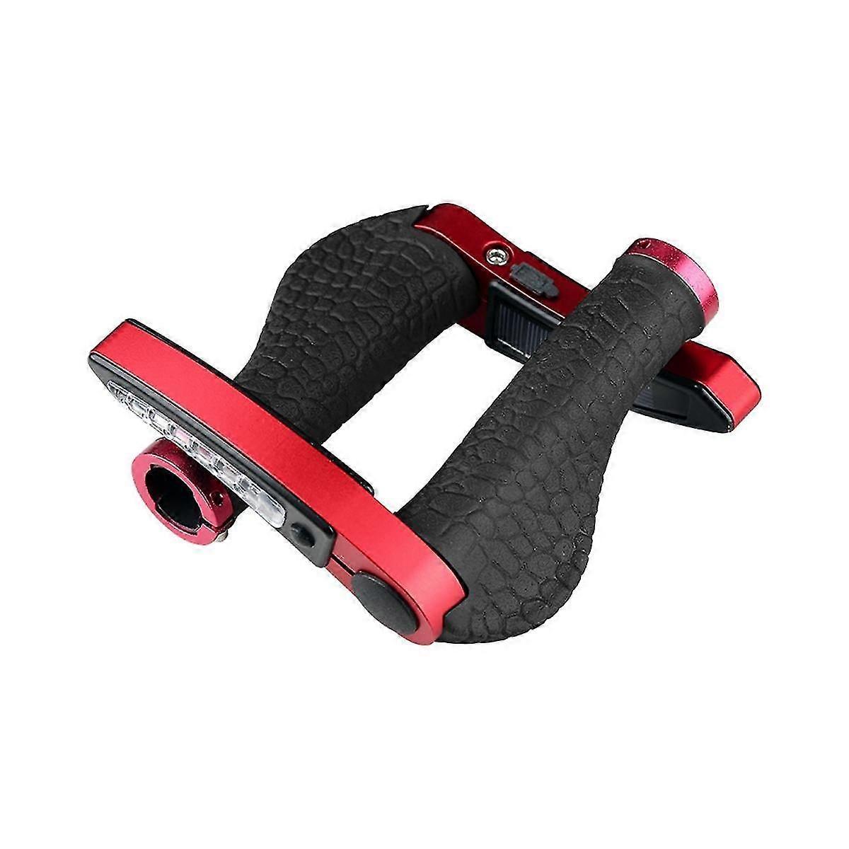 Bicycle Rubber Handlebar Grips Rechargeable Handlebar With Lights Bicycle Solar Charging Handlebar