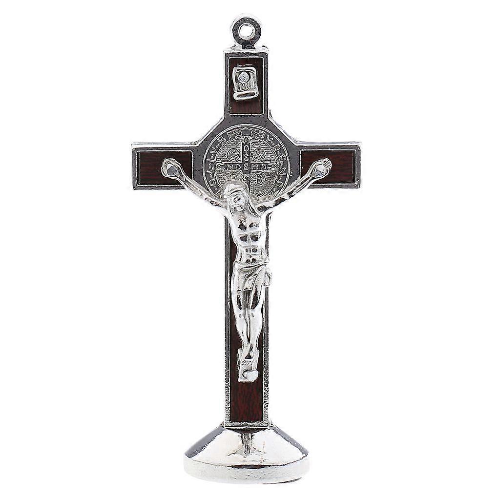 Crucifix Jesus Christ Cross Statue Figurine for Car Home Chapel Decor