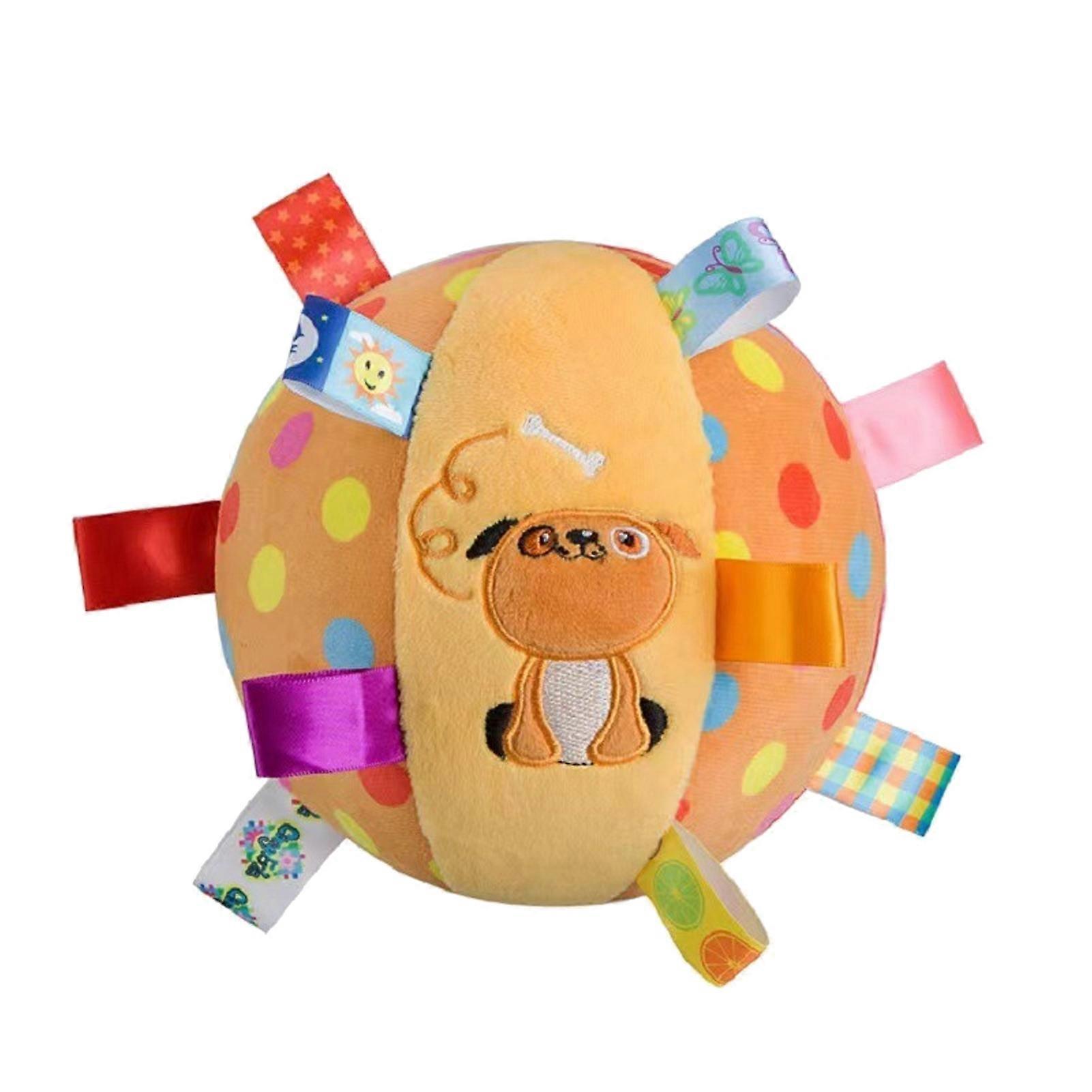 Interactive Durable Dog Chew Ball Toy with Sound for Home Outdoor