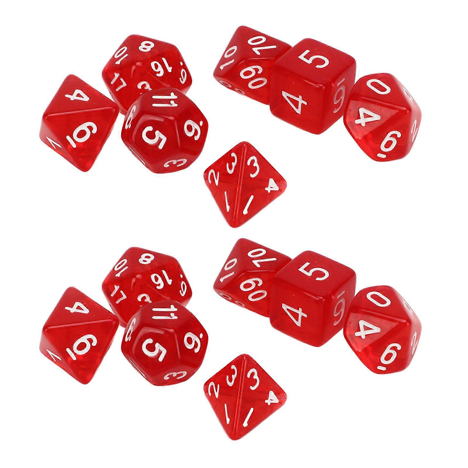 14 Pcs Polyhedral Dice Set, Waterproof Dice for Board Games and Education