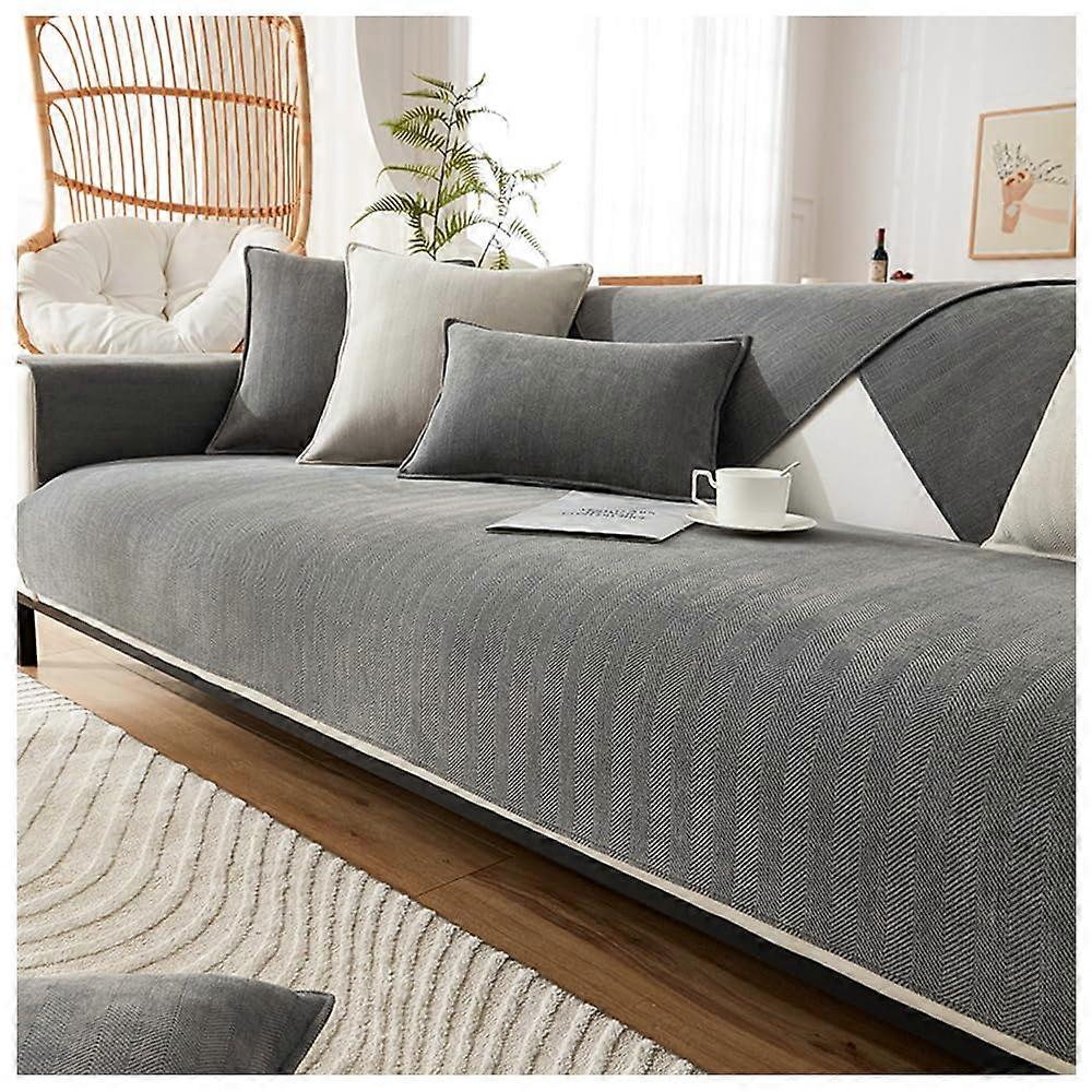 1 set of quilted sofa covers, 36"x82"