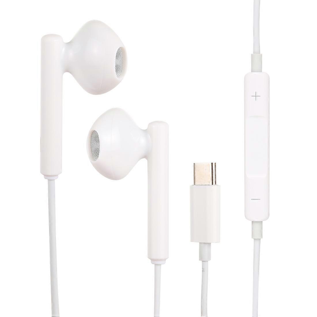 USB-C / Type-C Interface Stereo Music Earphone(White)