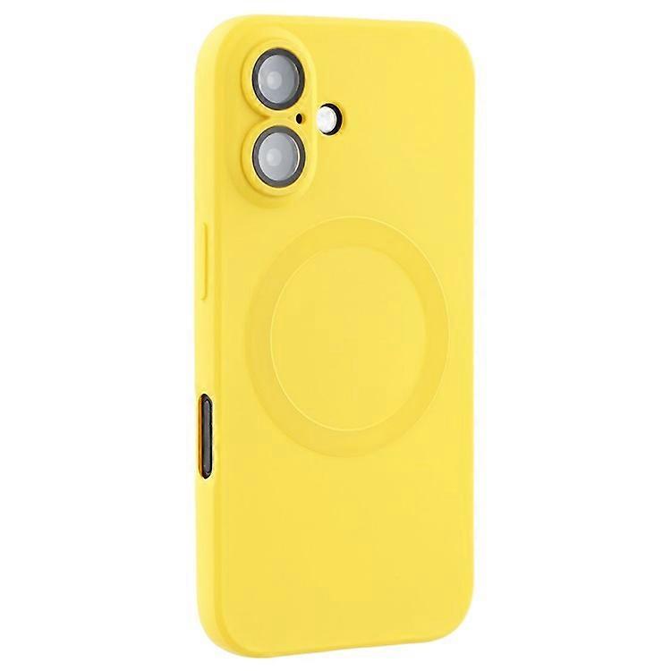 Compatible For iPhone 16 Plus Case Compatible with MagSafe Liquid Silicone Phone Cover with Tempered Glass Lens Protector