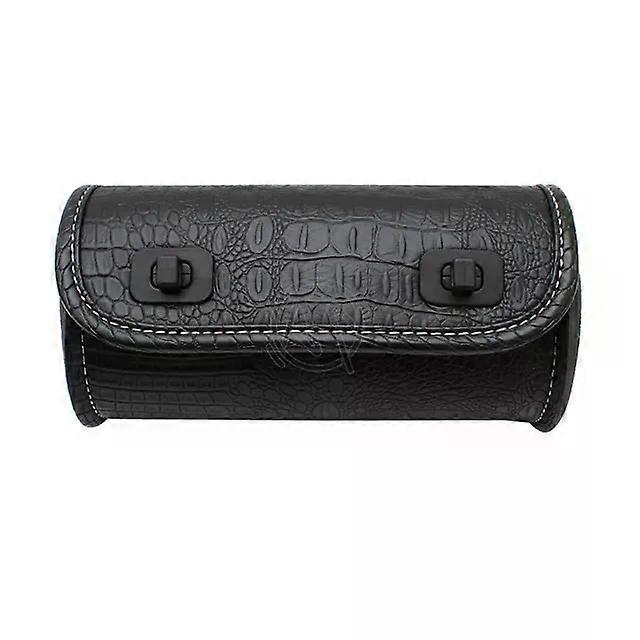 Universal Motorcycle Roll Saddle Bag Practical PU Leather Tool Storage Motorcycle Sided Tail Wear Resistant Large Capacity