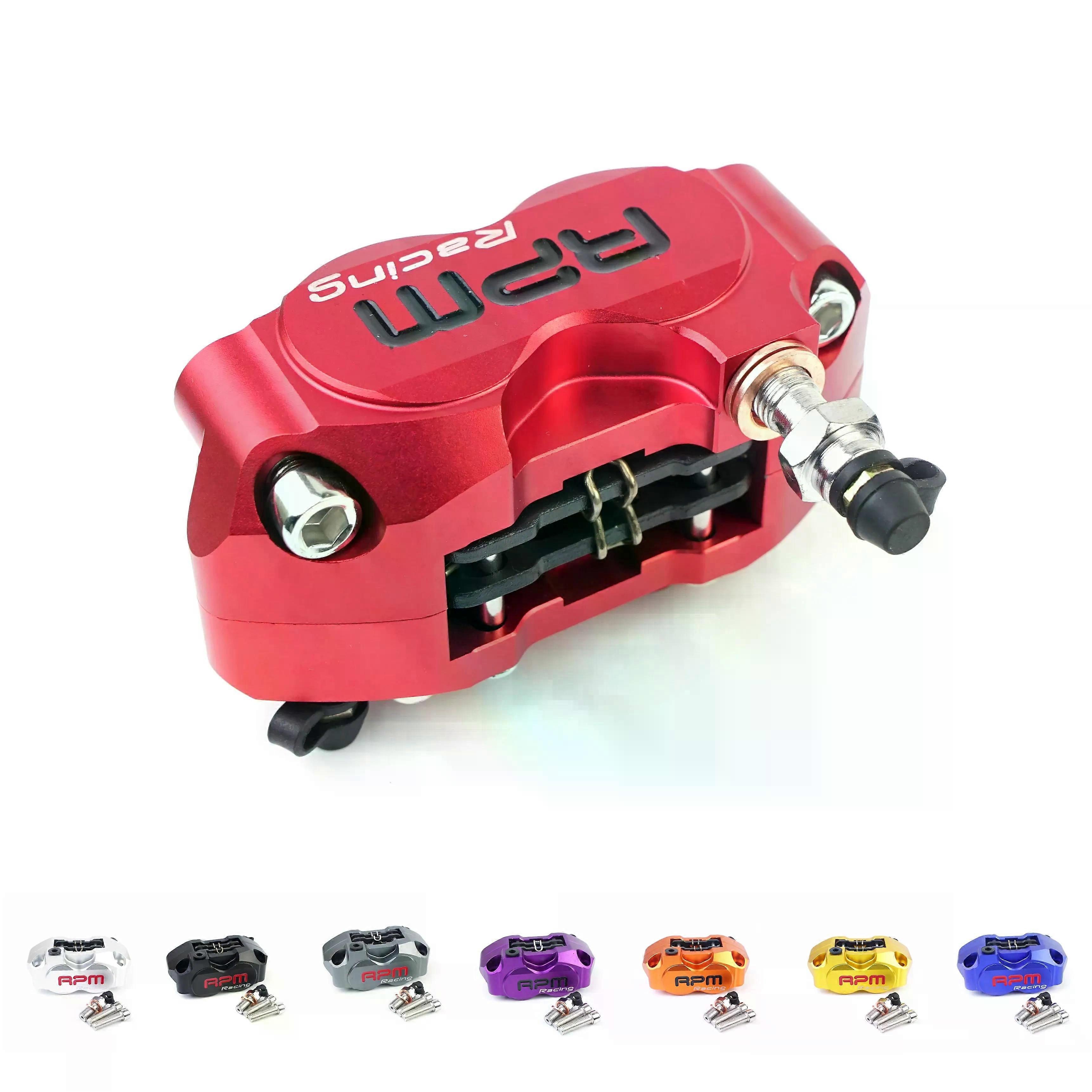 Disc Brake Caliper Moto Front 4 Piston Radial Mounting 82mm RPM compatible for Yamaha Kawasaki Scooter Rsz Jog compatible for ce Dirt Bike GROM DDR