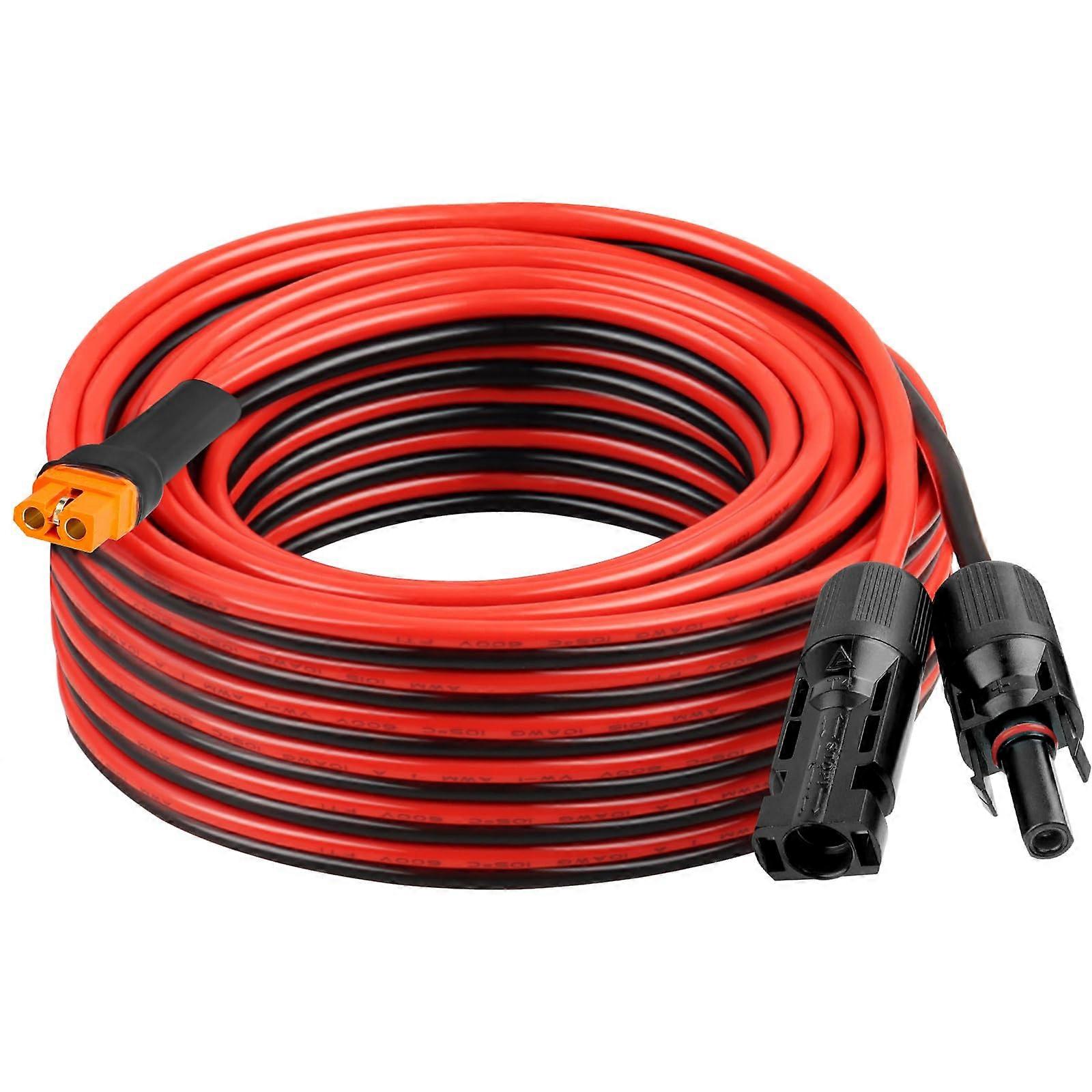 Solar Panel Adapter Cable 35FT, Compatible with Various Solar Systems, Durable Weather-Resistant Material, Heavy-Duty Design