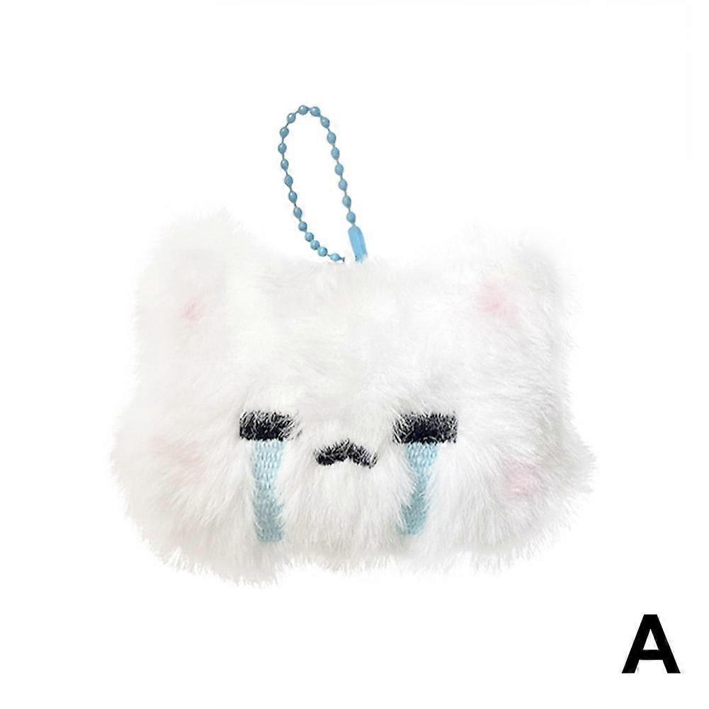 Adorable Fur Bunny Fluffy Rabbit Plush Toy Keyring Bags Charm Pendants Keychain