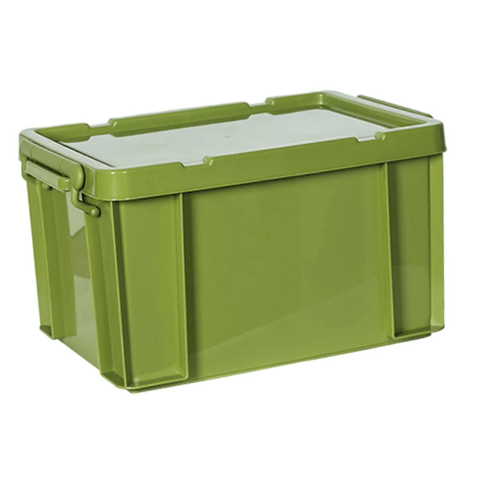PP Storage Box, Stackable Camping Storage Container with Lids and Latching