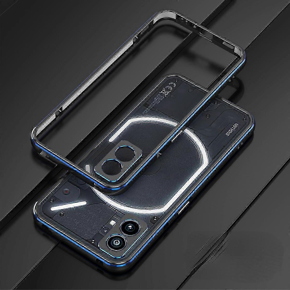 high qualityFor Nothing Phone 2 Metal Bumper Frame, Ultra Thin Case For Nothing Phone 2 With Metal Frame And Lens Protector