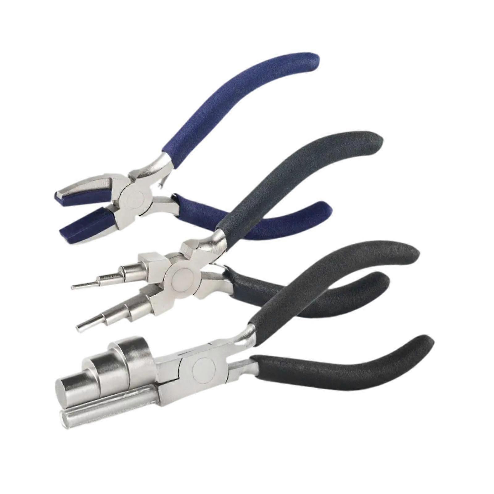 3 Pieces Wire Looping Pliers AntiSlip Portable for Shaping Wrapping Supplies