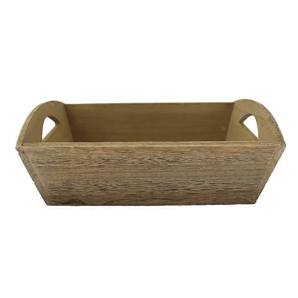 Oak Effect Small Wooden Storage Tray