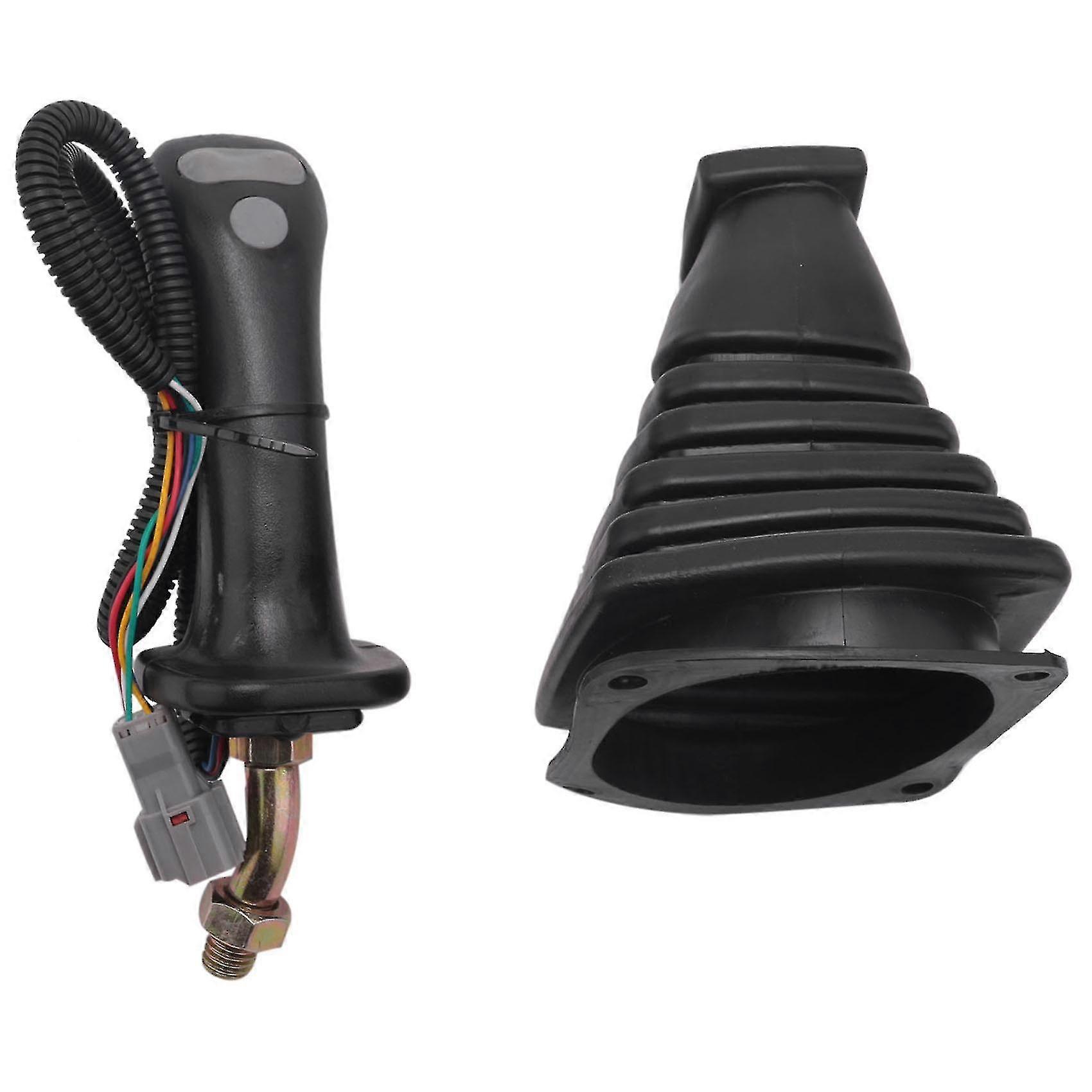 Joystick de Escavadeira de 3 Botões com Engrenagens e Capa de Poeira para Doosan DX150-9C/DX225-9C/DX300-9C