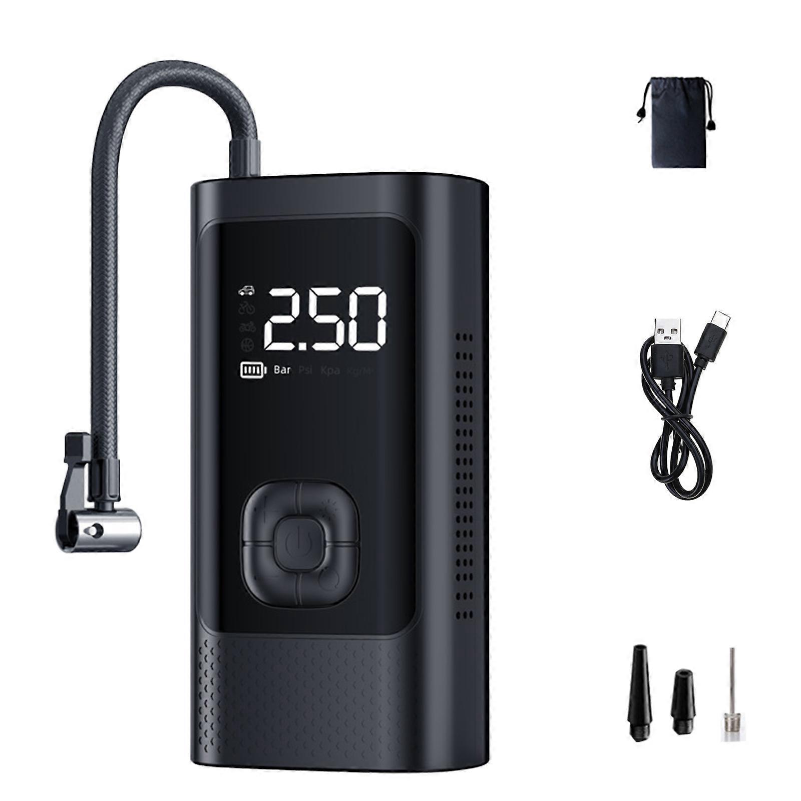 Emergency Auto Tire Inflator Wireless Tire Inflator Fast Inflation Easy to Use Inflation Pump for Car, Bikes and More