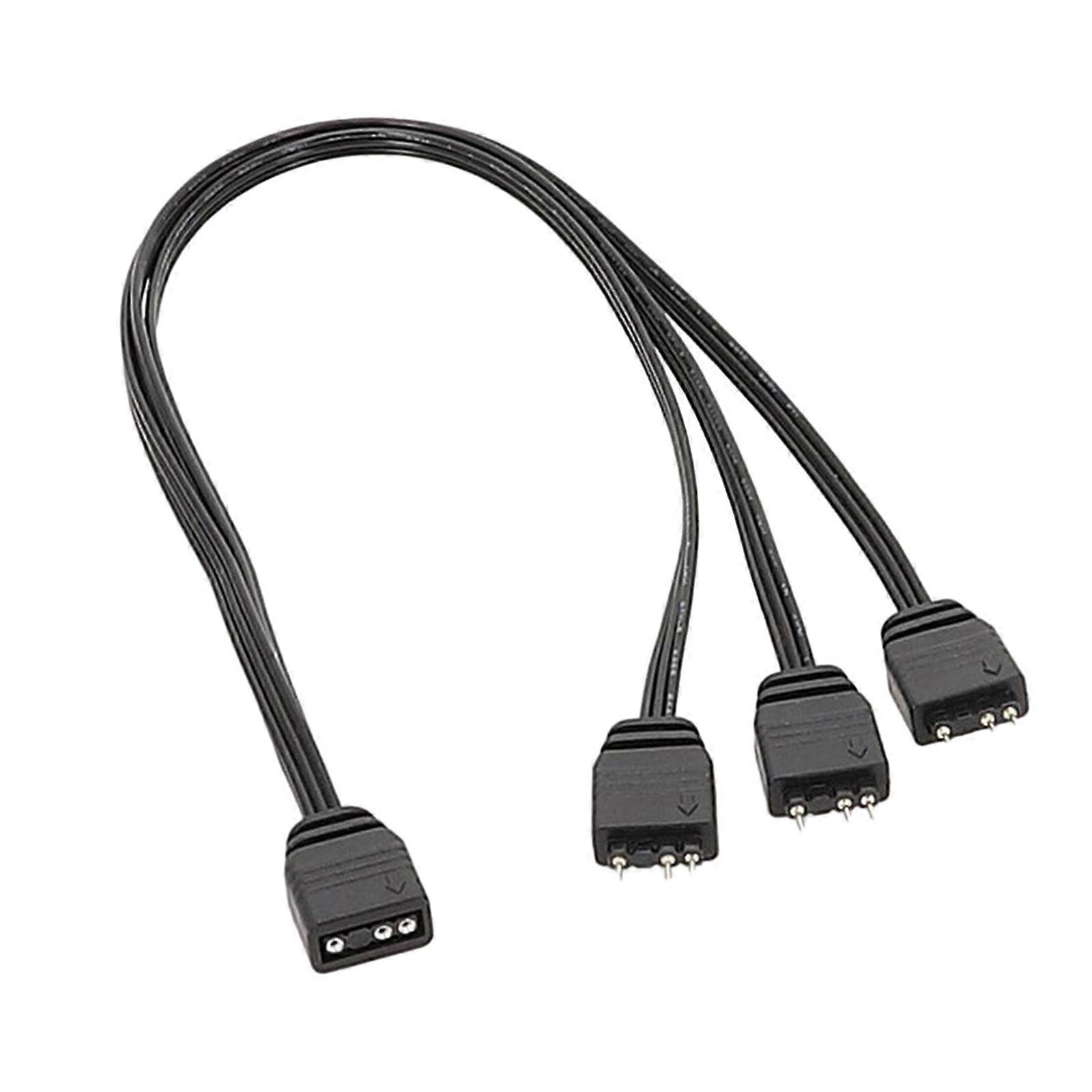5V 3 Pin ARGB Splitter Cable 3Pin Addressable RGB Splitter Extension Connect and Extend Your Addressable LED Strips Fans
