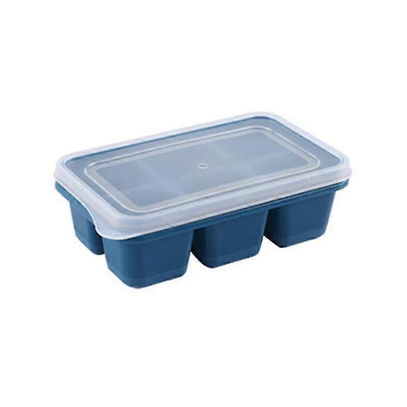 Silicone ice compartment moulds food grade with lid fridge ice box freezer small creative making ice