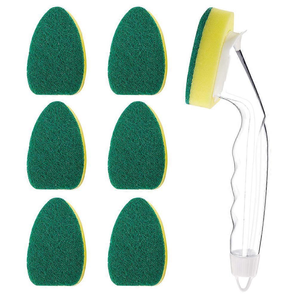 Replacement Sponge for Heavy Duty Cleaning, Dishwand Refills Non Scratch, Wide Application in Home