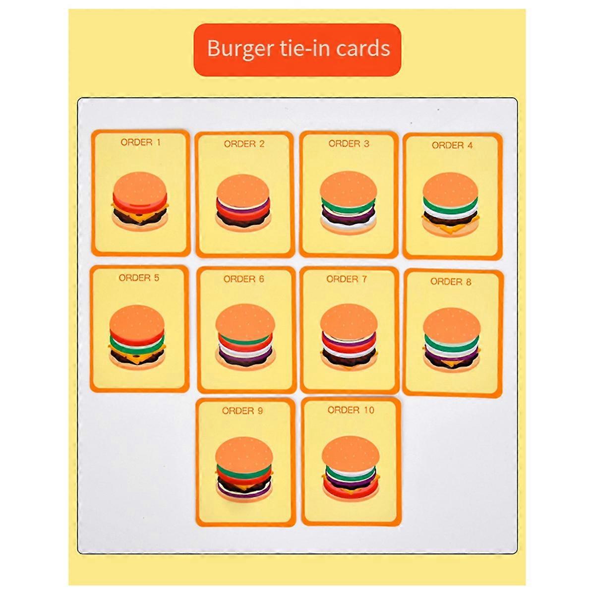Simulation Wooden Pretend Sandwich Educational Food Cut and Assemble