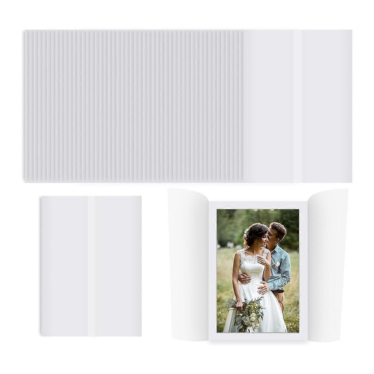 50 Sheets Pre-Folded Vellum Jackets for 5X7 Invitations