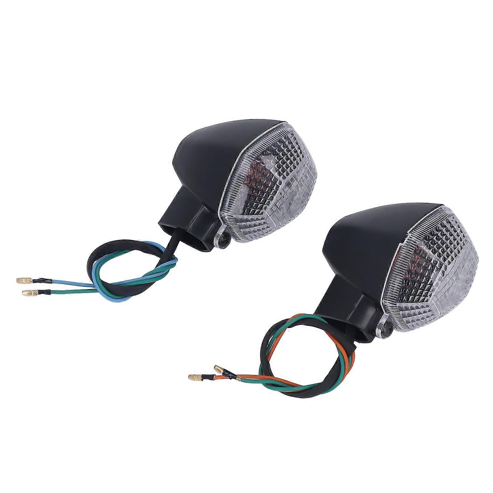 Front Turn Signal Lights Left Right Indicator Lamp Replacement for SUZUKI DL 1000 650 V‑Strom White 