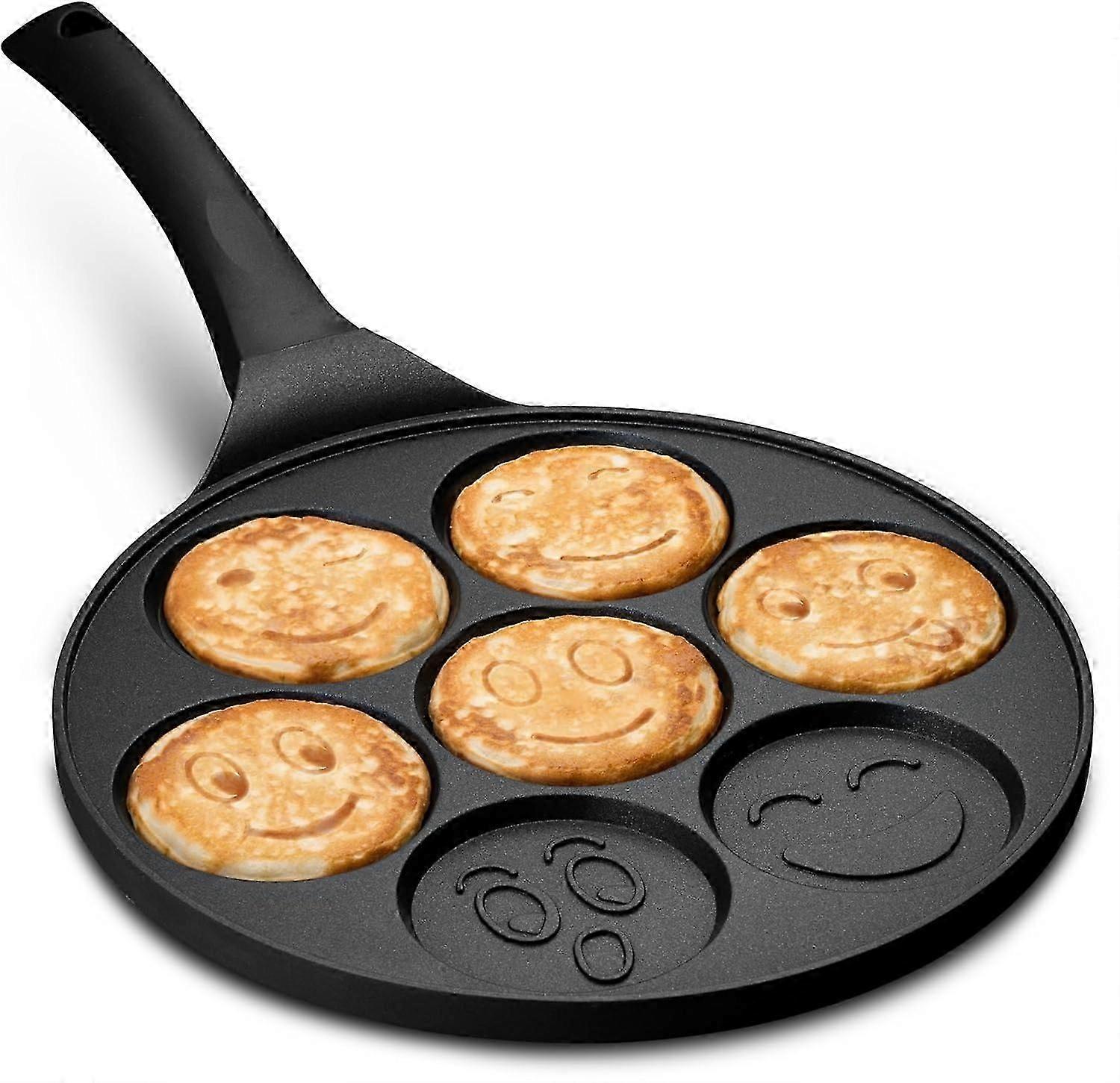 Mini Pancake Griddle, Mini Pancake Pan, Pancake Maker With 7 Mold Design, Cookware, Kitchenware