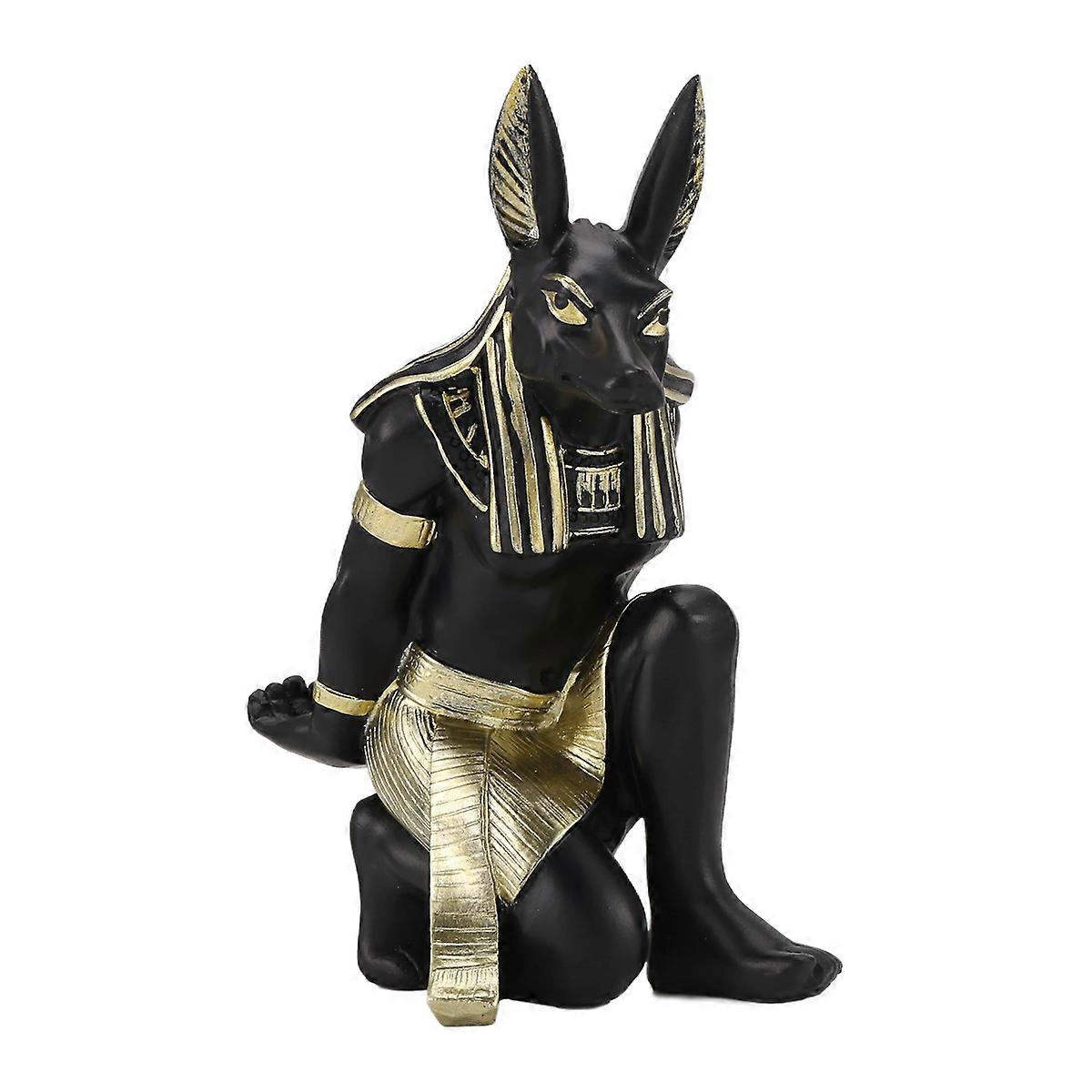 Resin Anubis God Wine Rack Figurines Egypt Dog Miniatures Statues