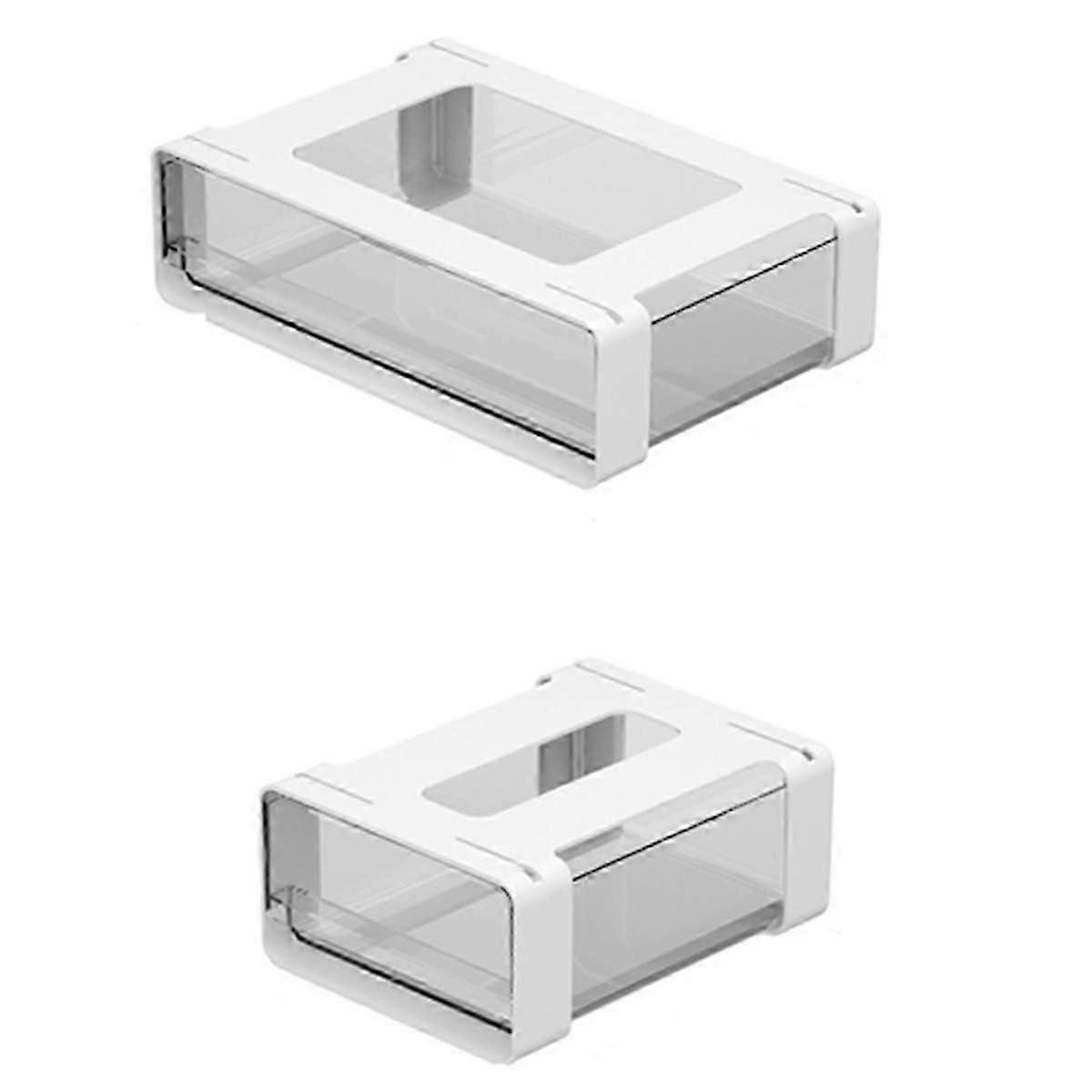 Office Desk Storage Drawer Punch-Free Plastic Transparent Storage Drawer Large Capacity Wardrobe Un