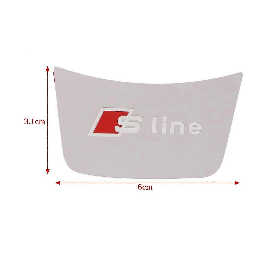 S-Linie 3D-Auto-Lenkrad-Metall-Emblem-Abzeichen-Aufkleber für A3 A4 A5 A7 Q3