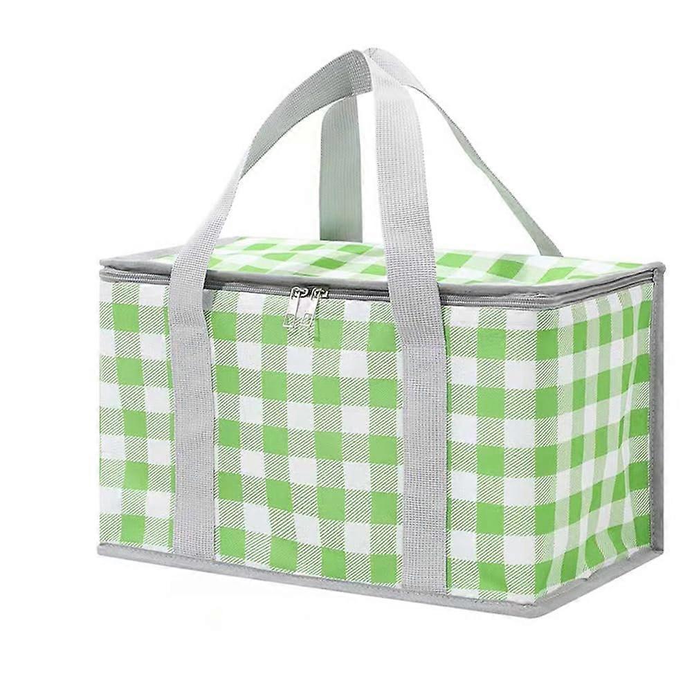 Insulated Reusable Zippered Top Picnic for Bag Beach 13.8x7.9x7.9 Inch