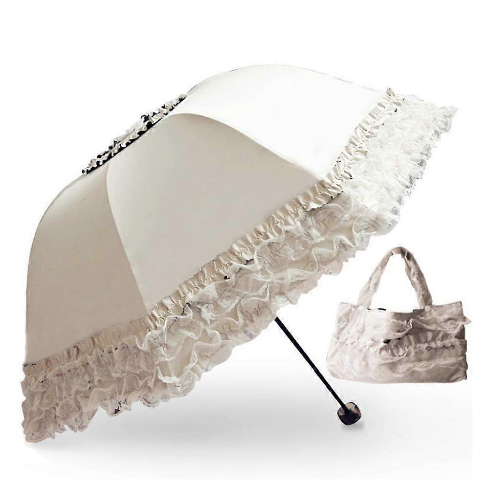 Windproof UV Umbrella - Compact Folding Sun and Rain Protector with Durable Canopy and Lightweight Design