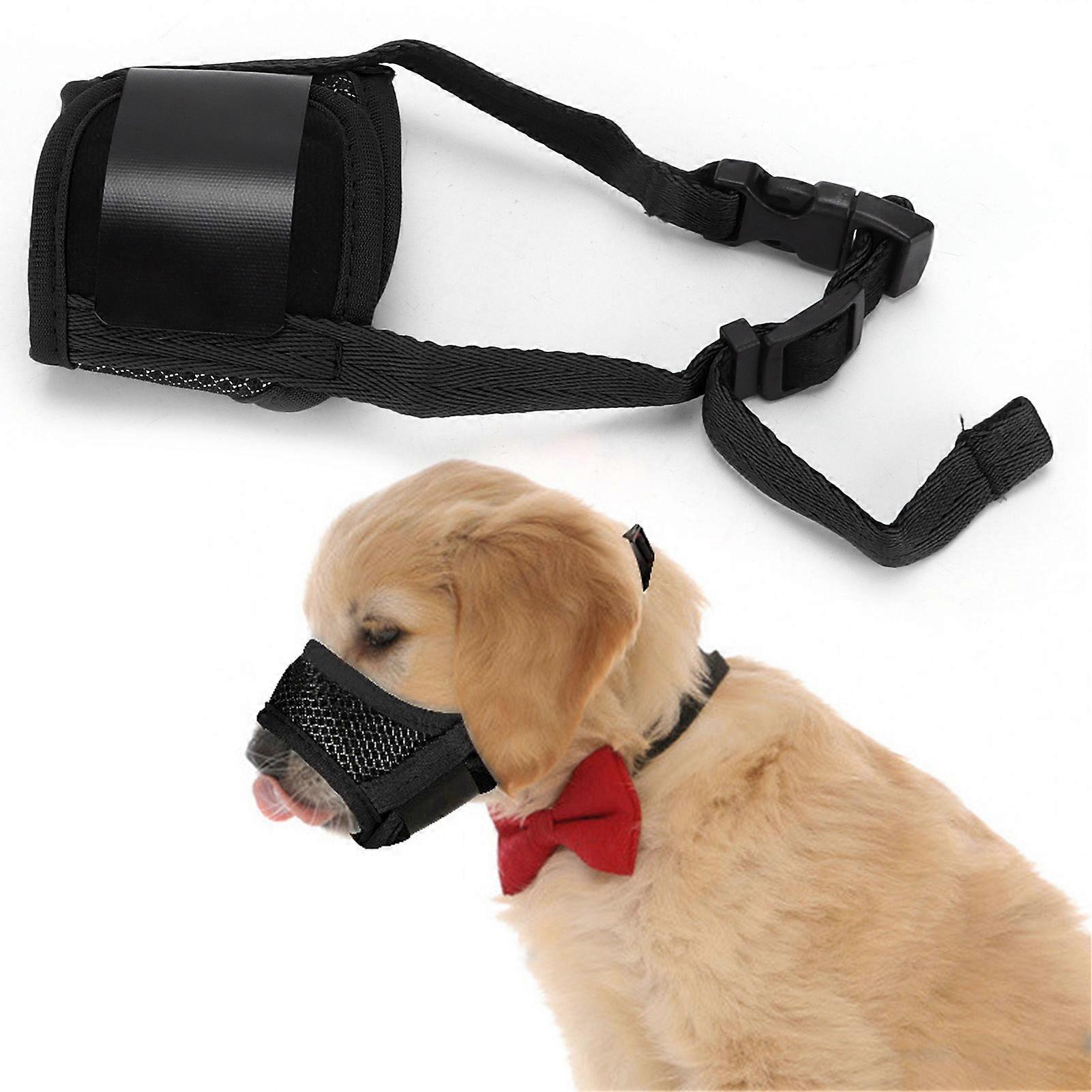 Dog Muzzle XXL Black Adjustable Comfortable Anti Bite Easy Clean