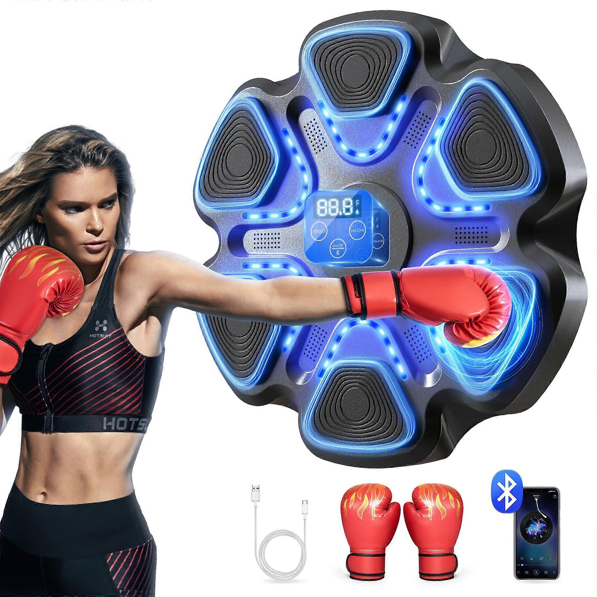 Smart Bluetooth Wall Mounted Electronic Boxing Machine for Home Gym
