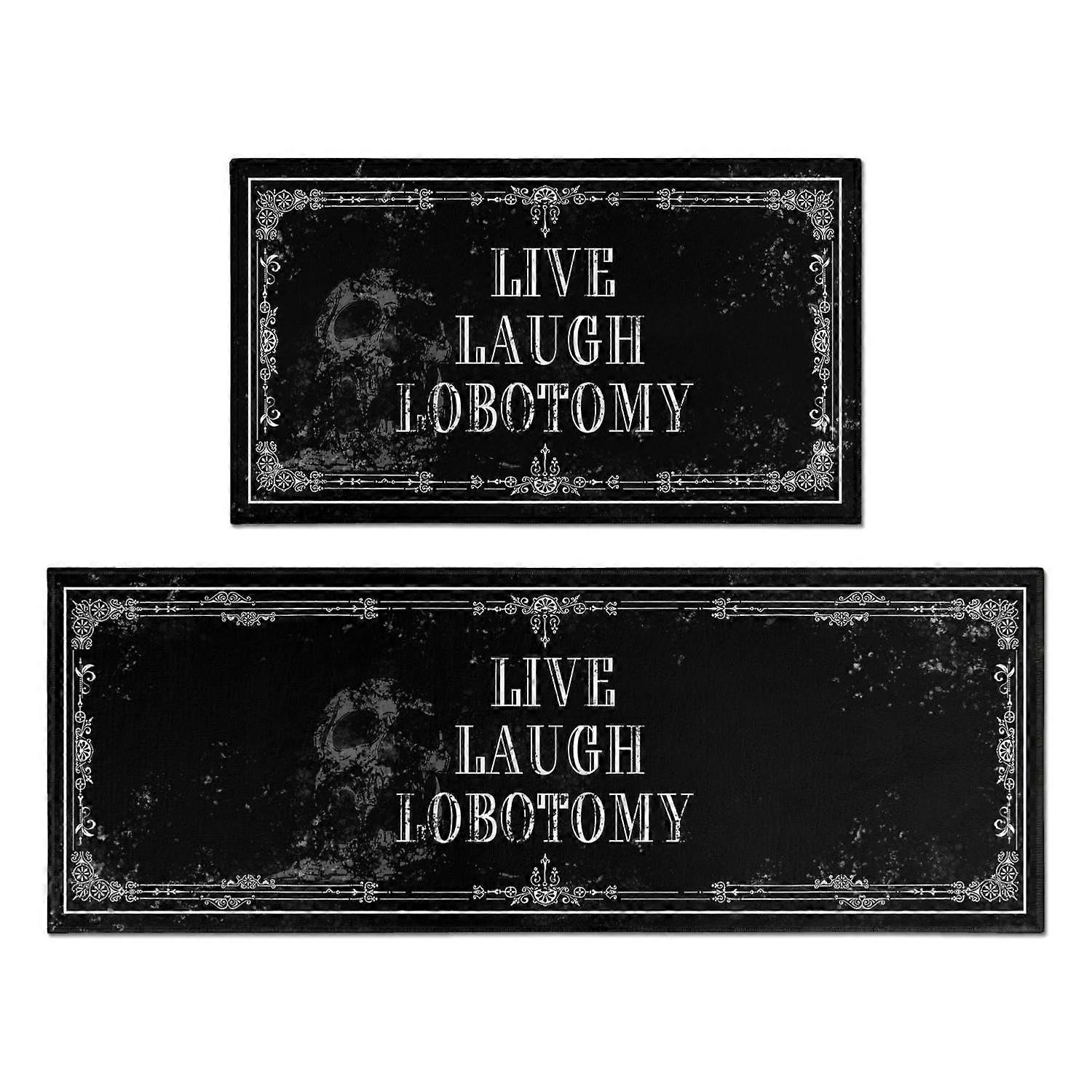 2 sets goth kitchen mat for kitchen and home