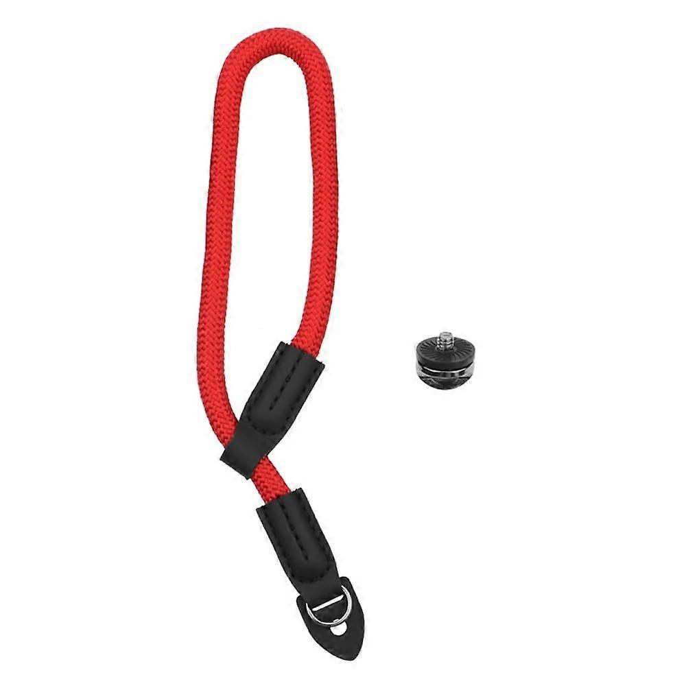 Safety Nylon Hand Strap Lanyard with Screw for DJI OM 4, Osmo Mobile 3, 2 Gimbal Stabilizer, Red Camera Accessory