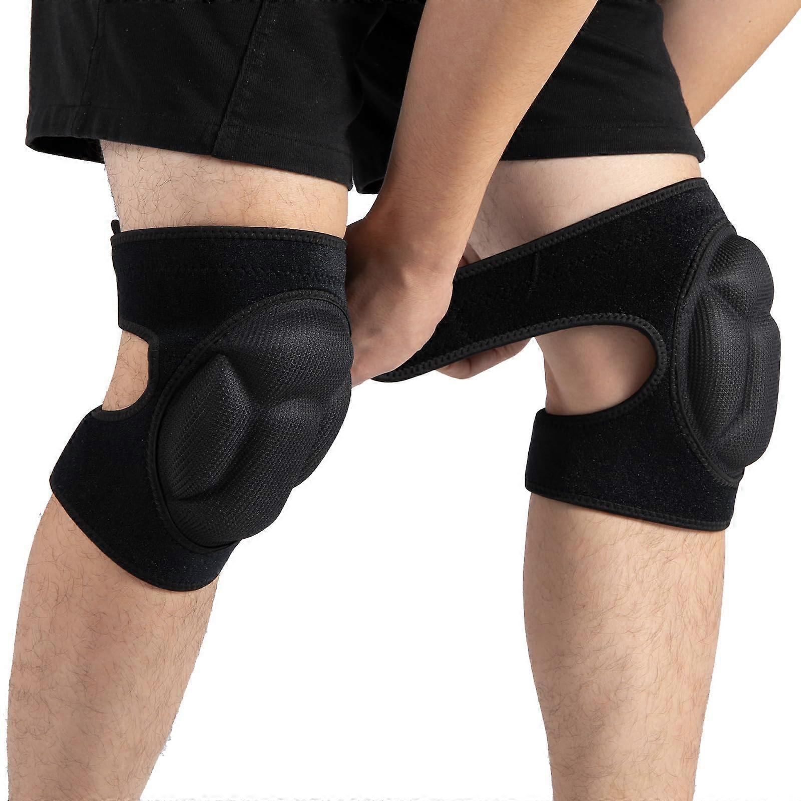 Pair of Knee Pads with Adjustable Non-Slip Straps for Gardening 20mm EVA Foam