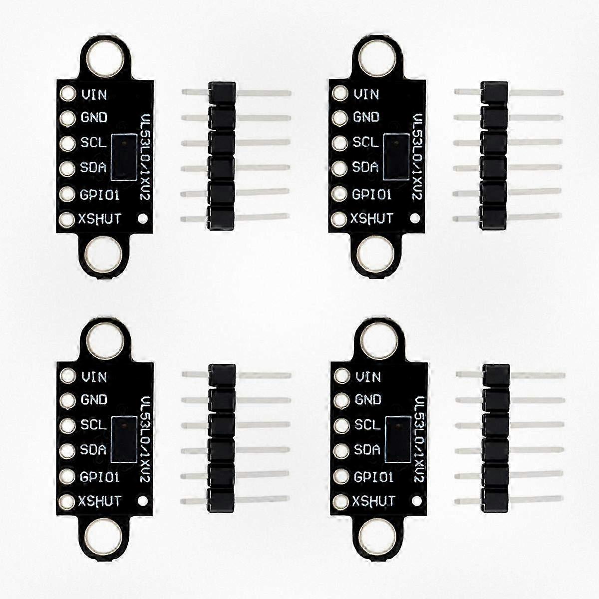 4pcs 940nm Laser Ranging Sensor Breakout Board - VL53L0X V2 Distance Measurement Module