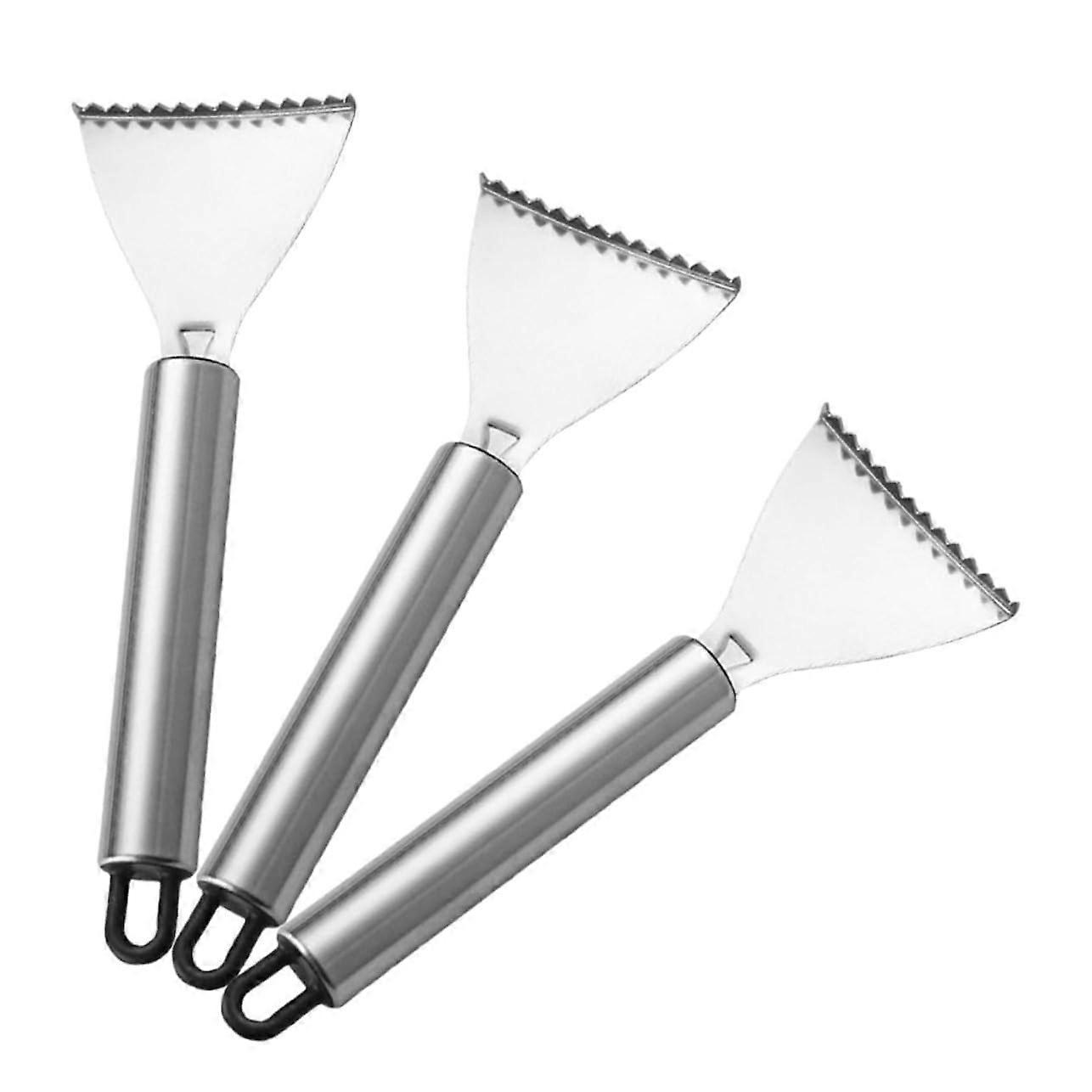 Fillet Knife for Fish Fish Scale Scraper Stainless Steel Fish Skinner Manual Scraper 3 Pack