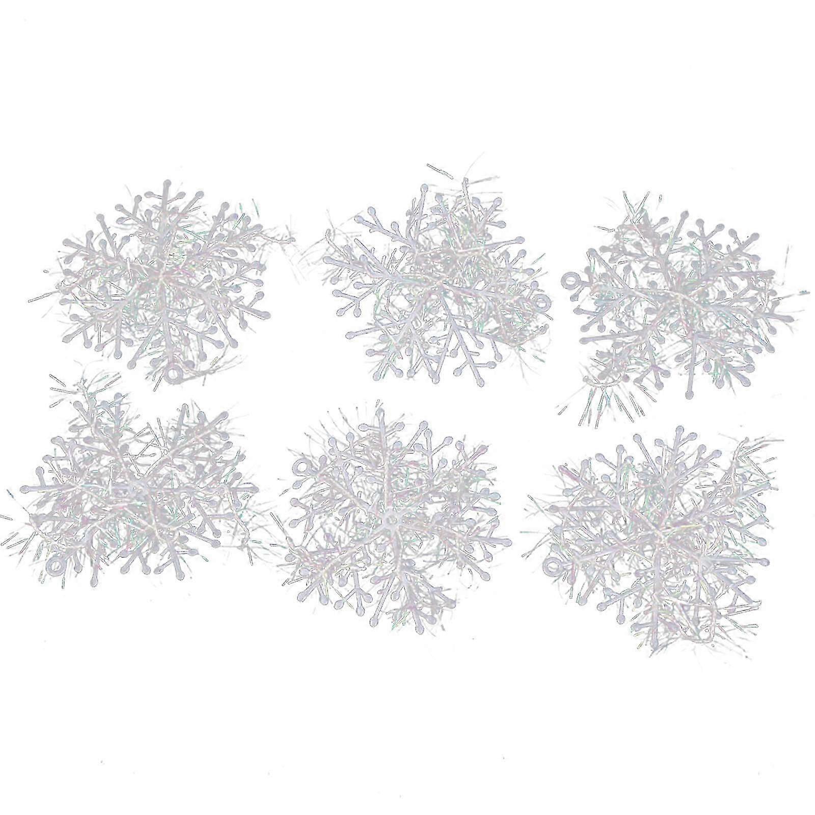 JiaWei christmas tree decorations White Christmas Snowflake Snowflake String Decoration Christmas Tree Decoration Pendant Christmas Snowflake Chr GiI