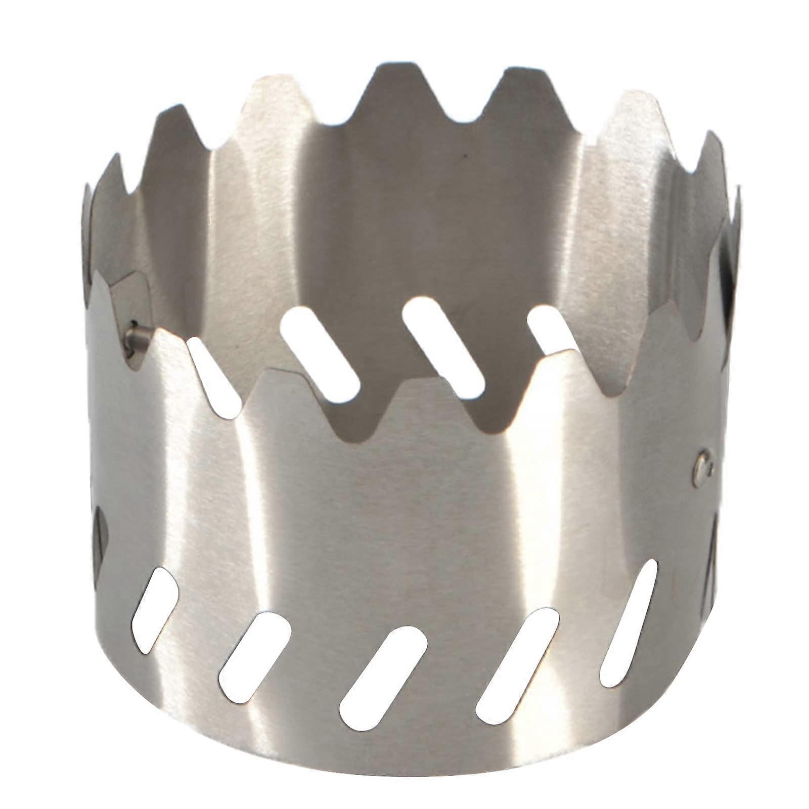 Stainless Steel Stove Windscreen and Windproof Shelf with Glass Plate for Outdoor Camping Stoves