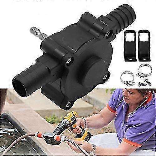 Portable Mini Electric Drill Pump Hand Drill Powered Water Pump Diesel Engines Oil Liquid Water Hand Self Priming Transfer Pumps Fast Pumping Speed