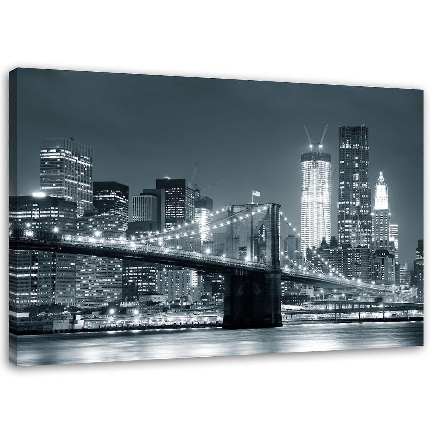 Fotobehang, Brooklyn Bridge - 90x60