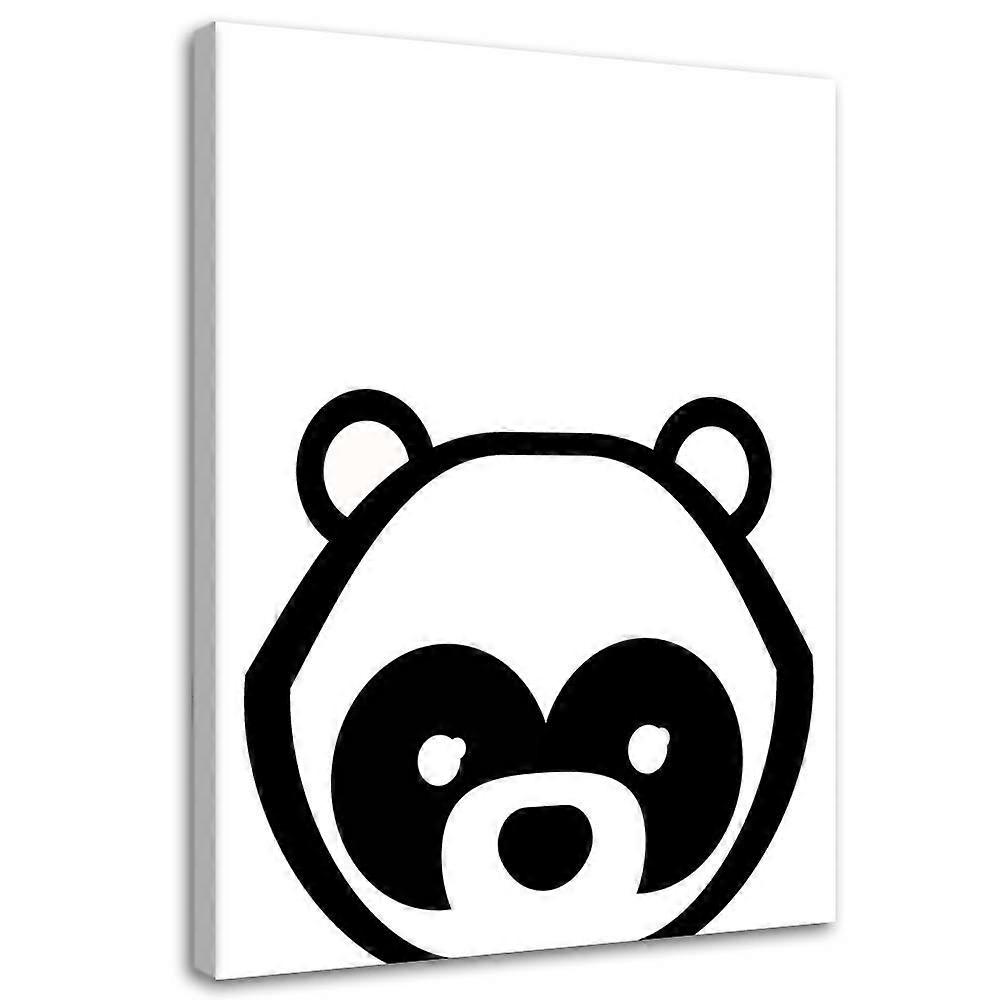 Impression sur toile, Panda contrasté - 70x100