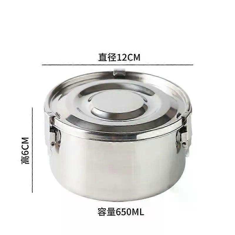 Microwave Lunch Box Food Grade 304 Stainless Steel Anti-leak Bento Box Strong Tightness Picnic Box for Fruits Snacks