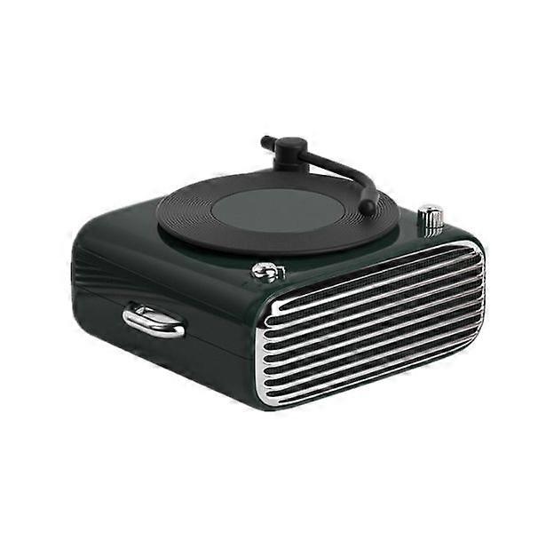 Creative Portable Vinyl Wireless Bluetooth Speaker for Outdoor(Green)