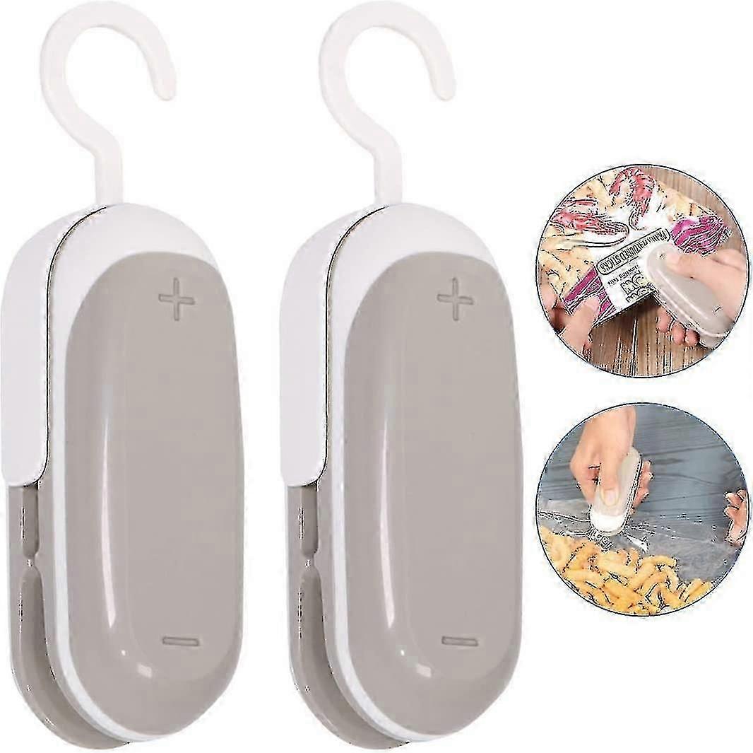 2 Pack Mini Bag Sealer Portable Thermal Vacuum Sealer Plastic Sealer