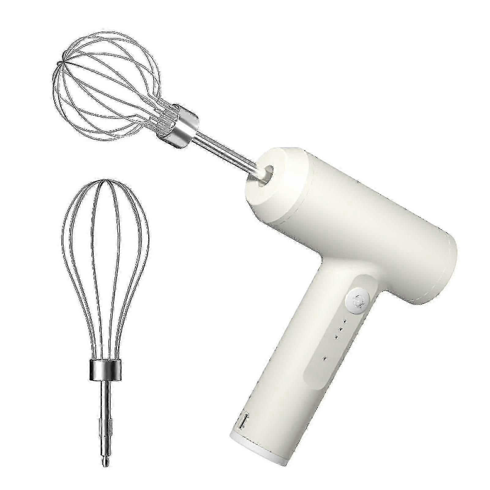 1 Set Egg Beater Non-stick Reusable Electric Three-speed Foam Maker Kitchen Gadgets H