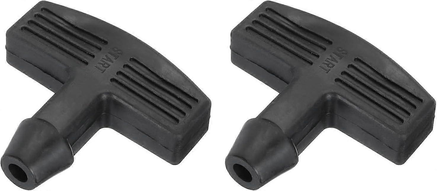 2pcs 5cm x 5cm x 1cm Recoil Starter Handle for Lawn Mowers Generators Engine Power Equipment Accessories Black