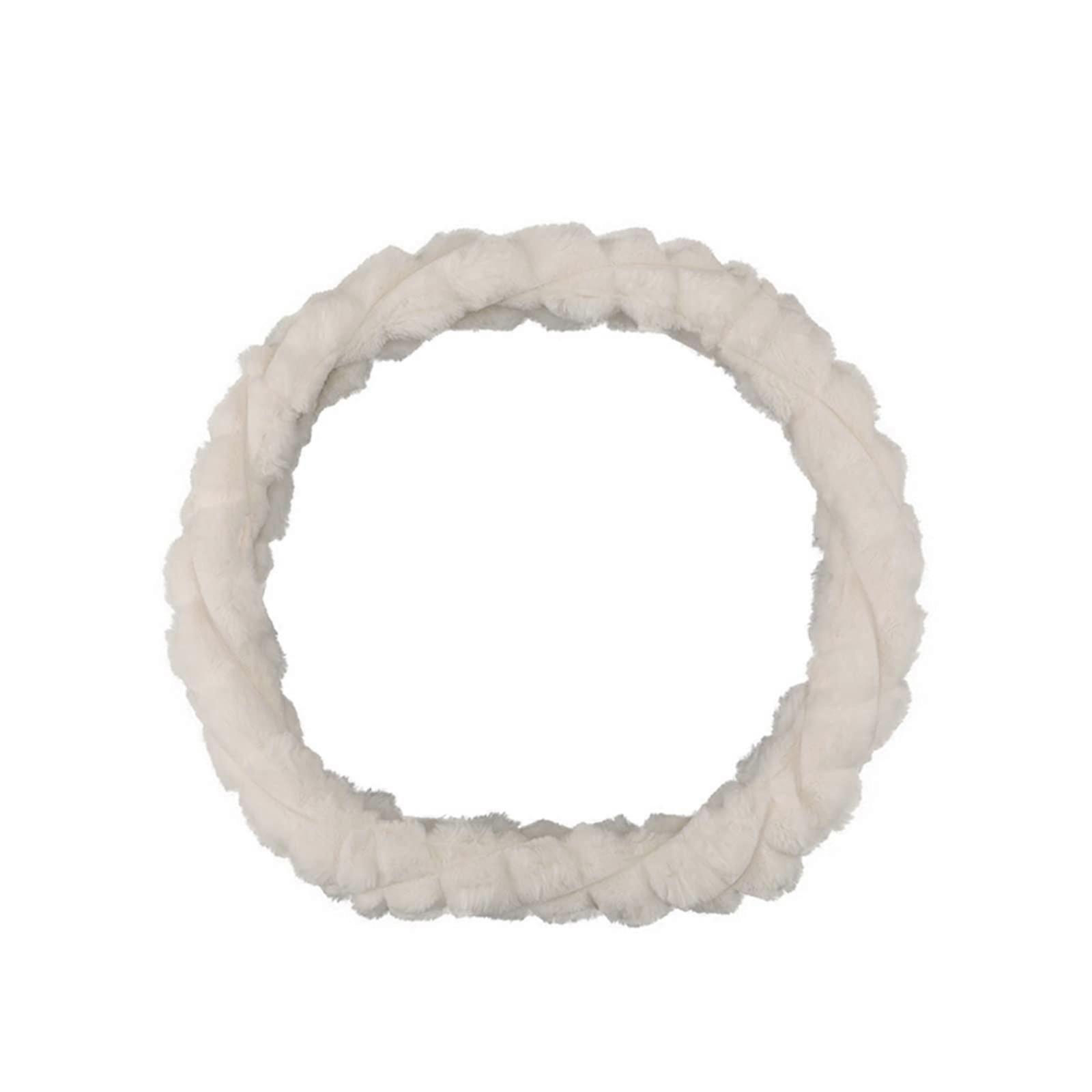 Car Steering Wheel Cover For D Type Steering Wheel, Plush Material, Durable And Soft Hand Feel, Color 1#