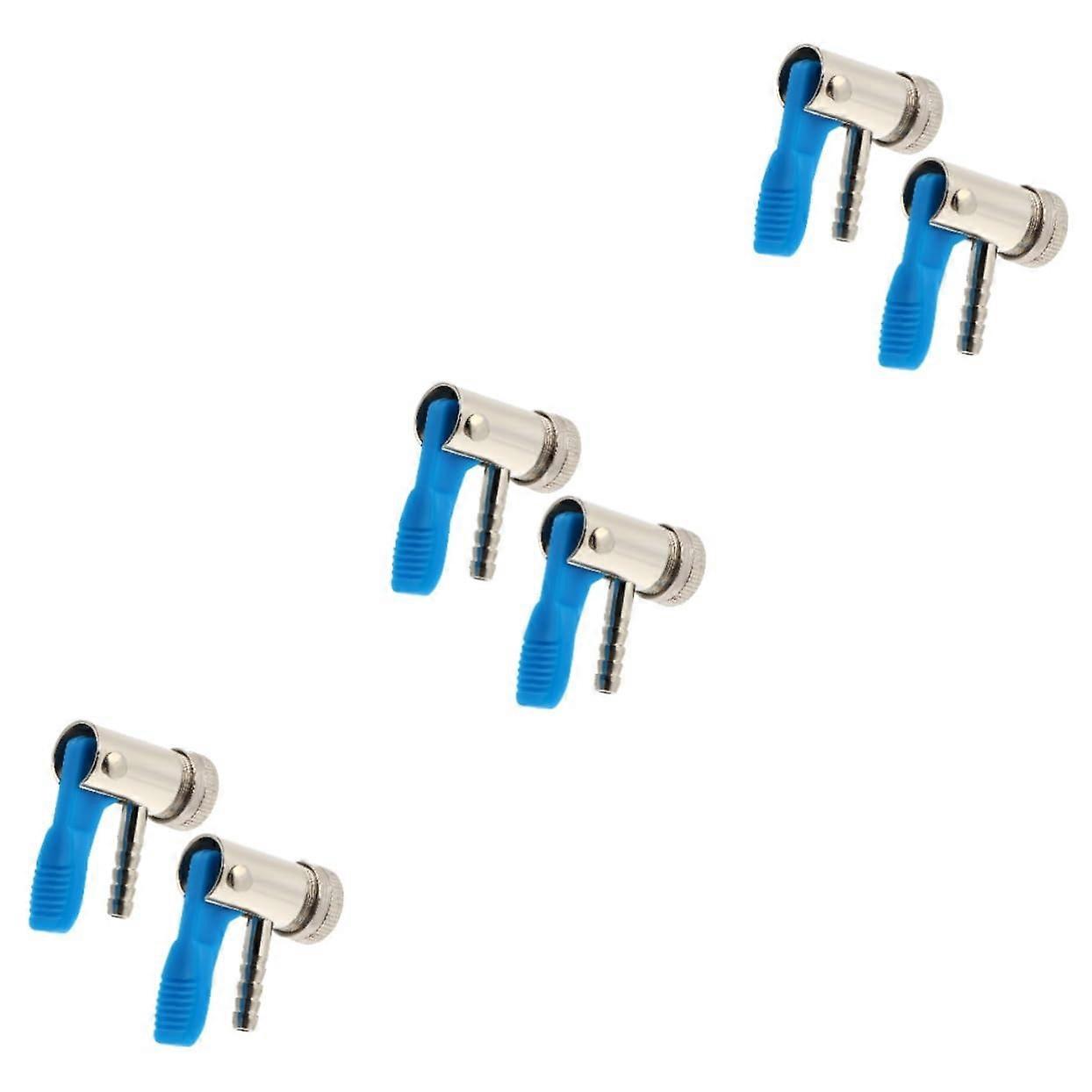 3 Sets Tire Air Chuck Clip-On Connectors for Auto Motorbike Fast Inflation Replacement 2pcs x 3 Durable Design