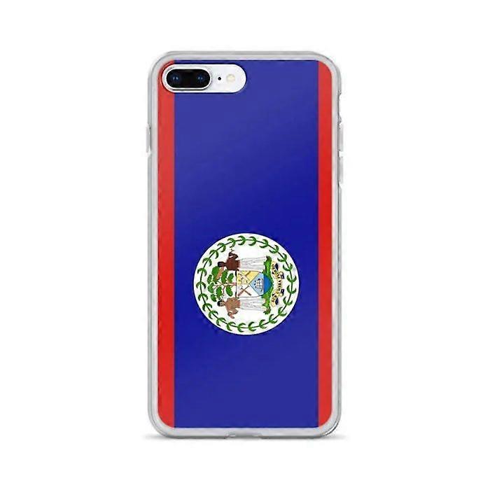 Phone case - PIXELFORMA - Belize Flag - Compatible with iPhone 8 Plus - Flexible - Shockproof