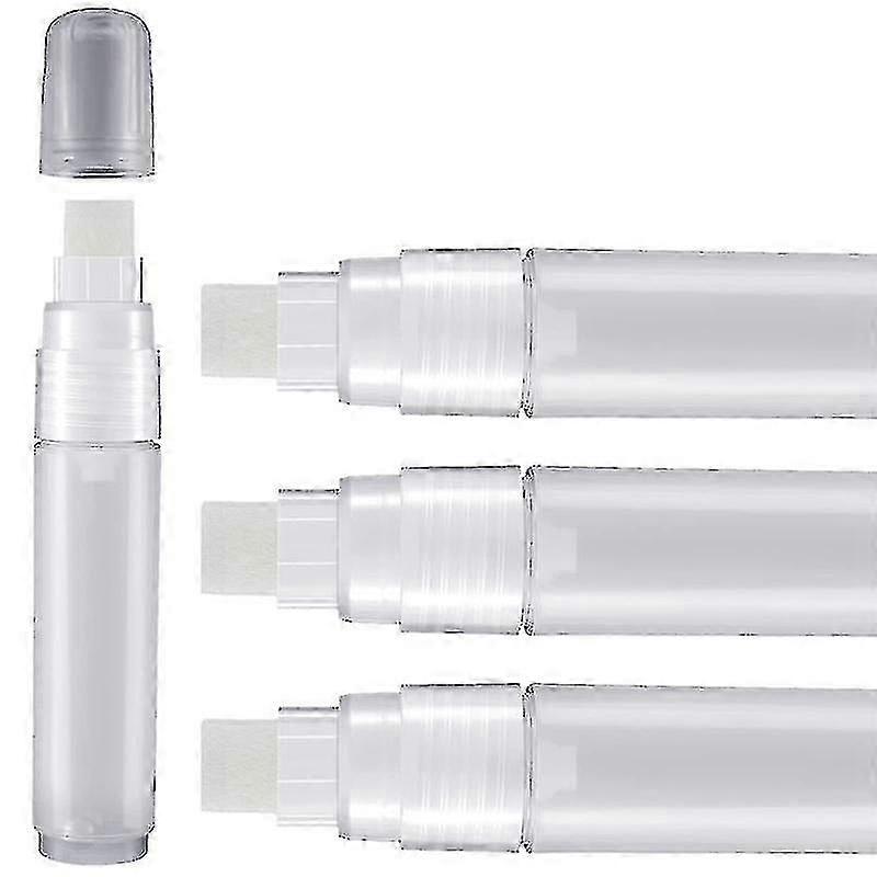 4 Pack Paint 15 Mm Empty Acrylic Permanent Clear White Pen Fine Empty Refillable Markers